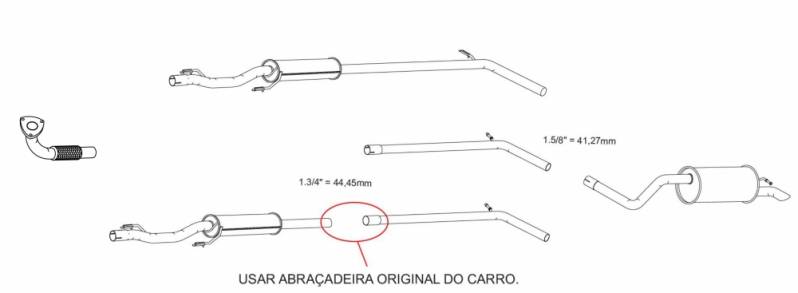 Escapamentos para Carros Volkswagen em Ferraz de Vasconcelos - Escapamento de Carros Fiat